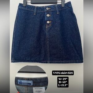 Bluenotes Women's Dark Denim Mini Skirt